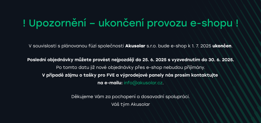Ukončení eshopu
